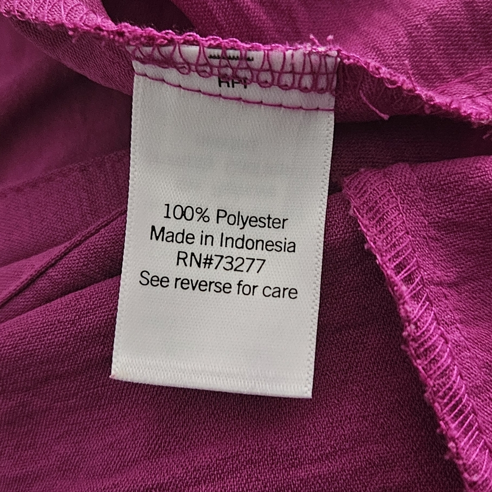 Women's Fuchsia Tie Waist Dress